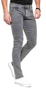 Wrangler Larston - Slim Tapered - Bleach Black - Herren Jeans Hose